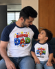 Father’s Day Super Dad & Son Matching Raglan T-Shirts