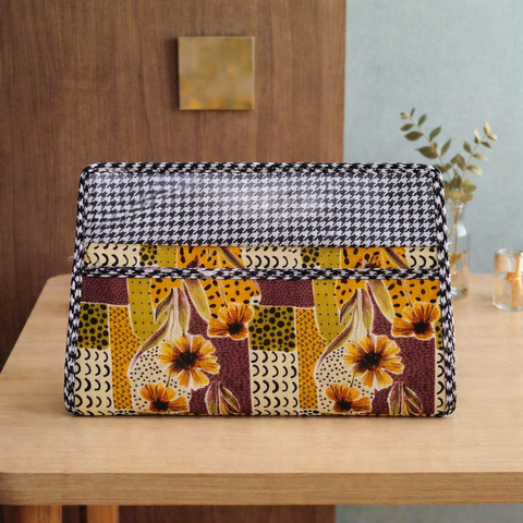 MIDNIGHT PEACH PETALS PRINT MAXSTOR TOILETRY BAG