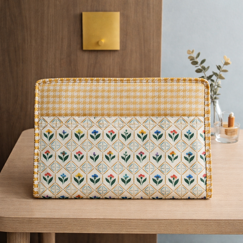 GOLDEN BLOSSOM MOSAIC PRINT MAXSTOR TOILETRY BAG