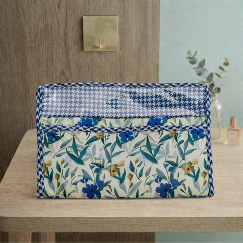 NAVY LEAF DRIFT PRINT MAXSTOR TOILETRY BAG