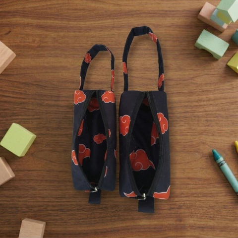 RED CLOUD PRINT SMALL DUO POUCH SET