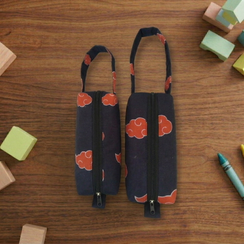 RED CLOUD PRINT SMALL DUO POUCH SET