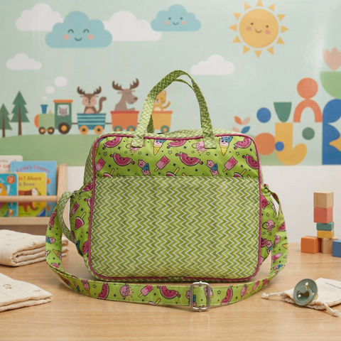 Tropical Bliss Print Baby Diaper Bag