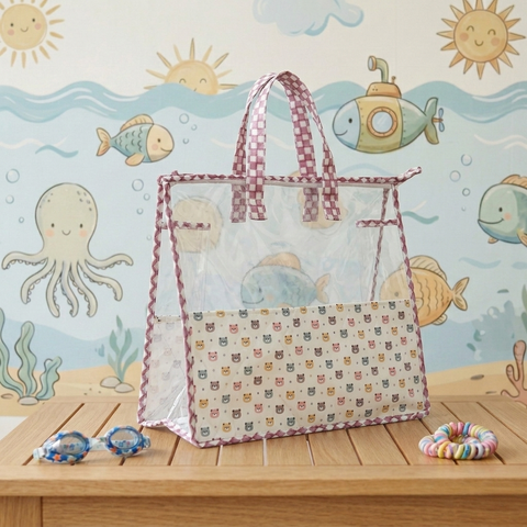 PANDA-PATCH PRINT SWIMMING BAG