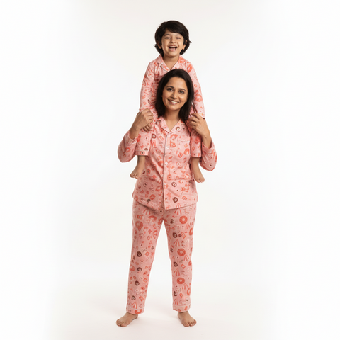 Resort Printed Kids Night Suit