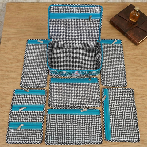 TROPICAL TEAL JAM PRINT JEWELRY ORGANIZER