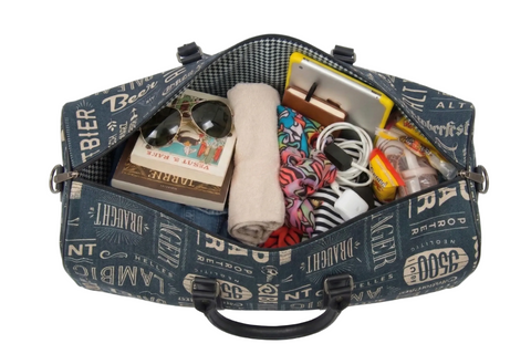 RETRO REEL PRINT DUFFLE BAG