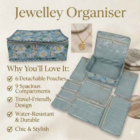 MORNING BLOOM PRINT JEWELRY ORGANIZER