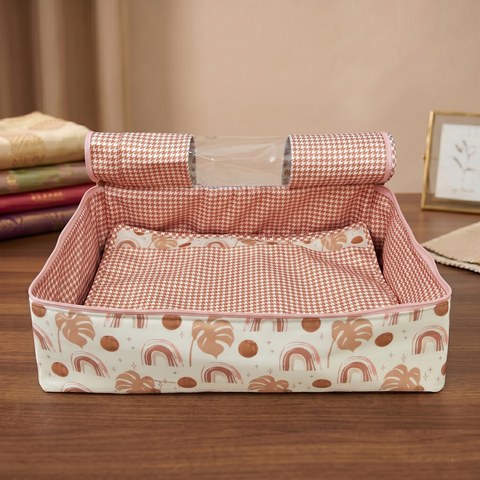 TERRACOTTA RAINBOWS PRINT PRINT GRAND SAREE ORGANIZER