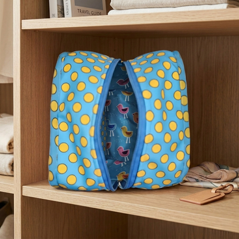 PLAYFUL BIRDS PRINT Grand Shoe Zip Box