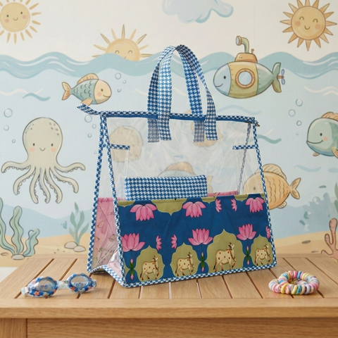 FLORAL COW PRINT SWIMMING BAG