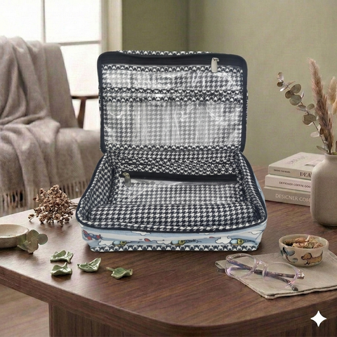 CLOUD CRUISERS PRINT MULTIPURPOSE JEWELRY ORGANIZER SET