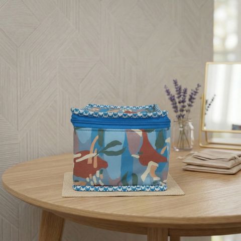 COBALT CAMO JUNGLE PRINT EARRING ORGANIZER
