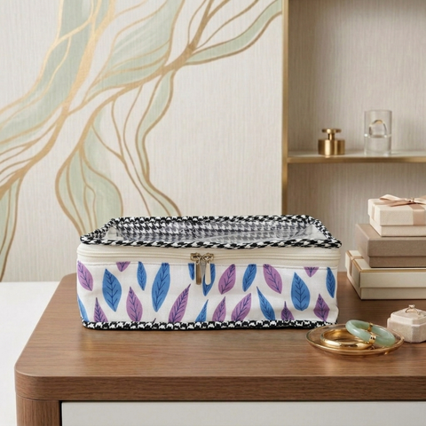 VIOLET BLUE MEADOW PRINT SMART BANGLE ORGANIZER