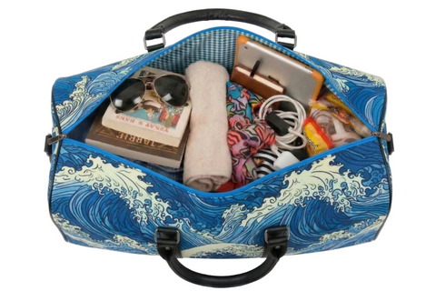 MIDNIGHT TIDE PRINT DUFFLE BAG