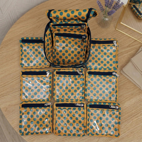 PEACOCK GLORY PRINT Earring Organizer