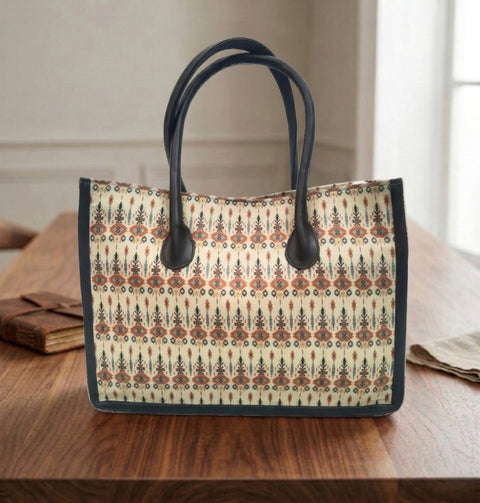 ETHNIC TRAVEL LEATHER BAG