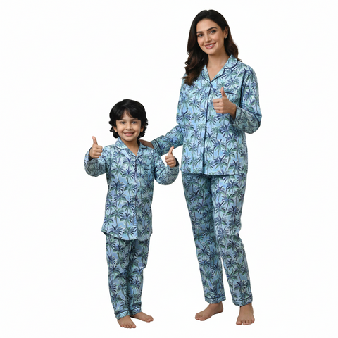 Tropical Printed Kids Night Suit