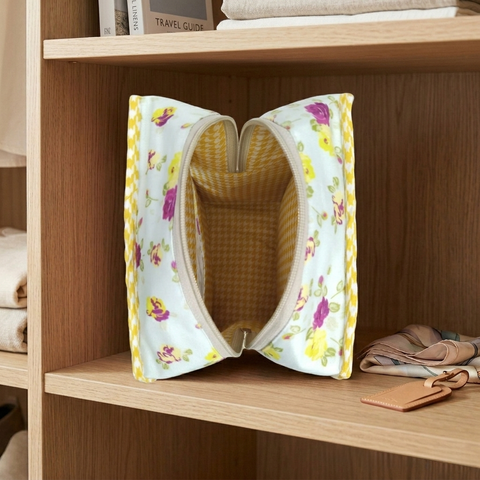 SUNSHINE BLOOM PRINT GRAND SHOE ZIP BOX