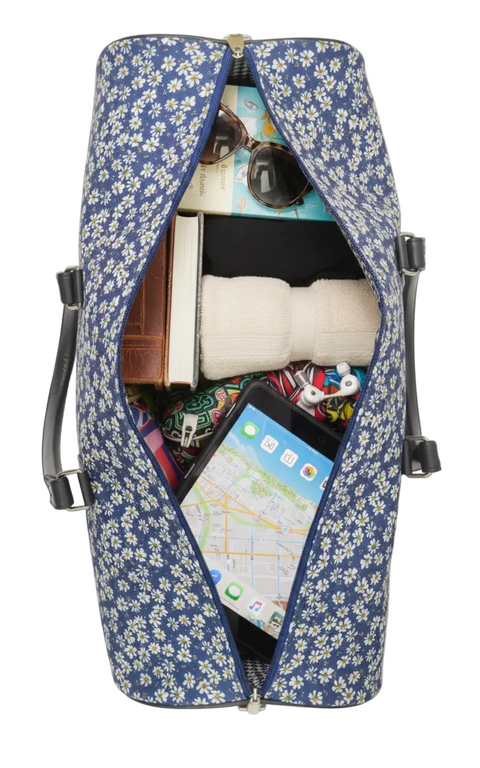 MIDNIGHT BLOOM PRINT DUFFLE BAG