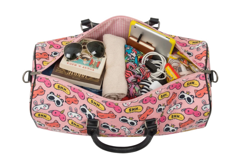 PANDA & FRIENDS PRINT DUFFLE BAG