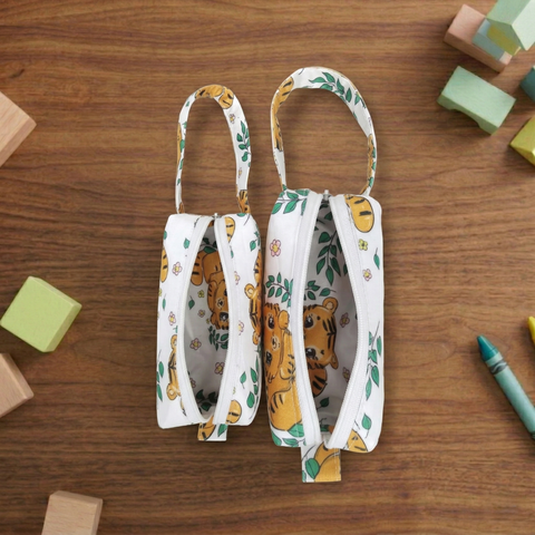 TOON TIGER PRINT SMALL DUO POUCH SET