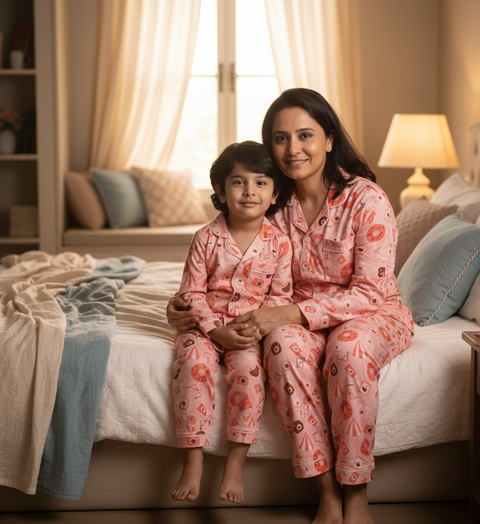 Resort Printed Kids Night Suit