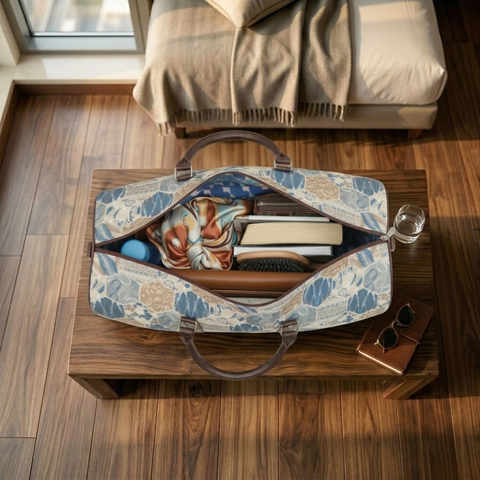 AZURE GROVE PRINT DUFFLE BAG