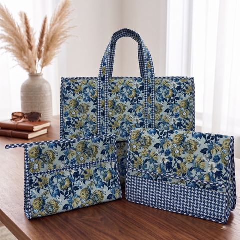 MOSSY MEADOW BLOOM TOTE BAG SET