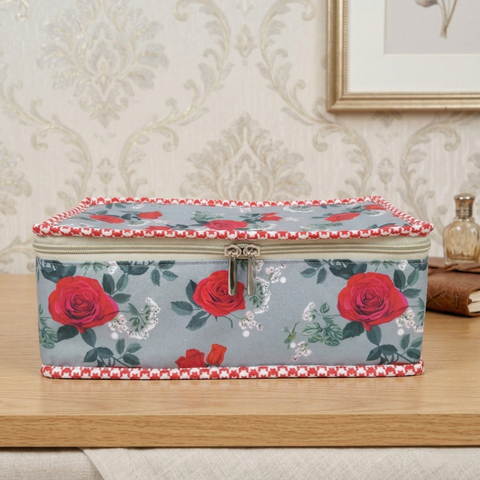 SCARLET ROSE PRINT JEWELRY ORGANIZER