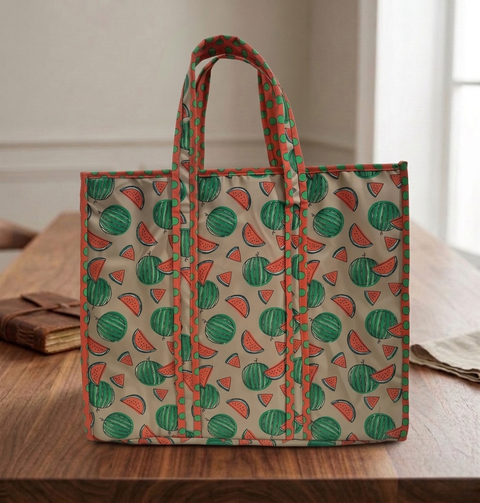 SUMMER MELON PRINT Everyday Tote