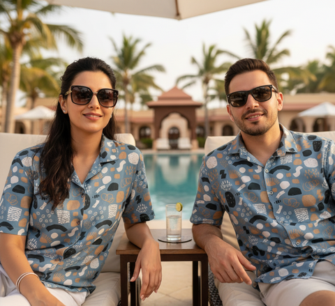 PLAYFUL PTTERN PRINTED SHIRT