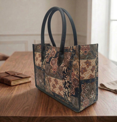 RUSTIC BLOOM LEATHER BAG