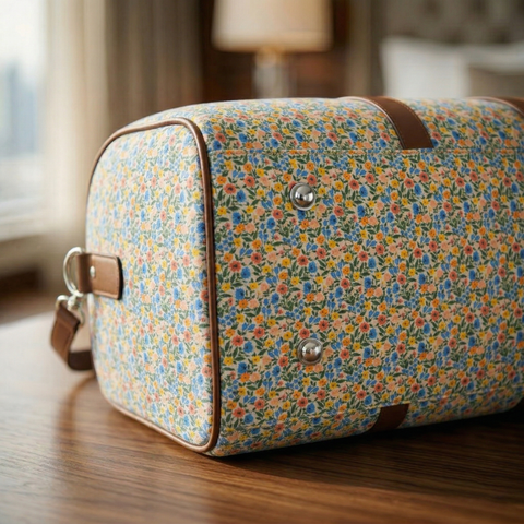 MEADOW BLOSSOM PRINT DUFFEL BAG