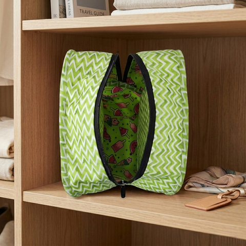 Tropical Bliss Print Grand Shoe Zip Box