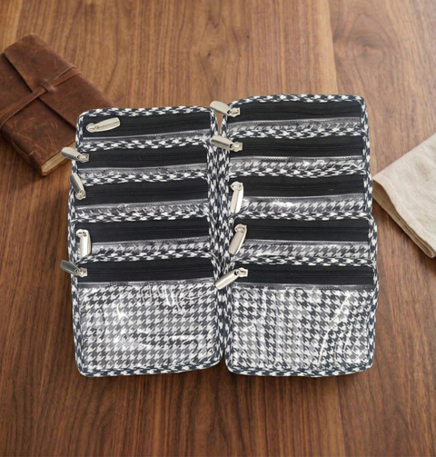 CLOUD CRUISERS PRINT LUXE 10-POUCH EARRING ORGANIZER
