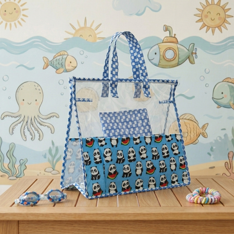 PANDA POP PRINT SWIMMING BAG
