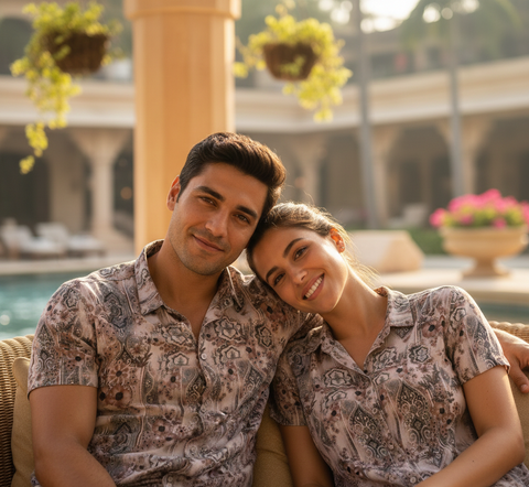 VIBRANT FLORAL PATTERN PRINTED SHIRT