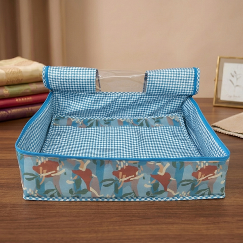 COBALT CAMO JUNGLE PRINT GRAND SAREE ORGANIZER