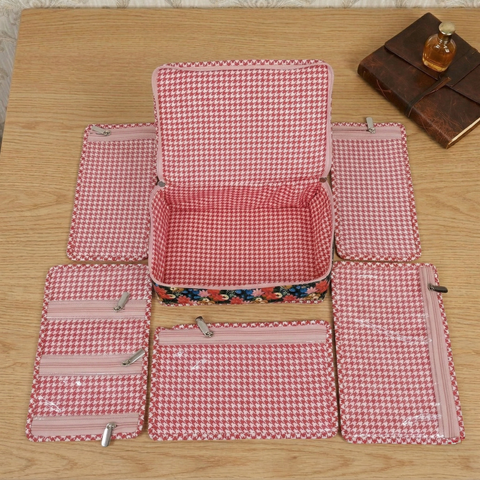 MIDNIGHT MARIGOLD PRINT JEWELRY ORGANIZER