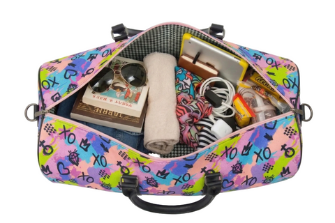 XOXO PRINT DUFFLE BAG