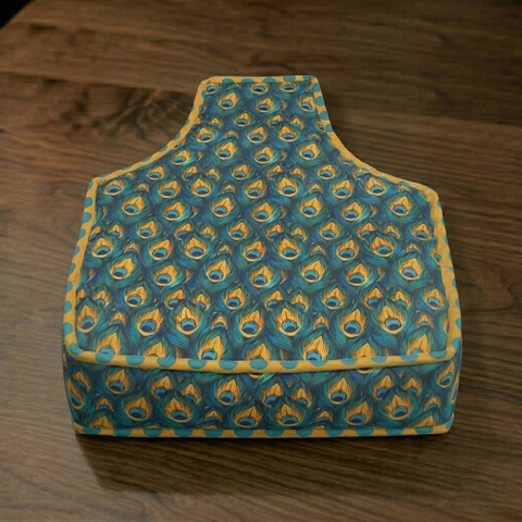 PEACOCK GLORY PRINT BLOUSE COVER