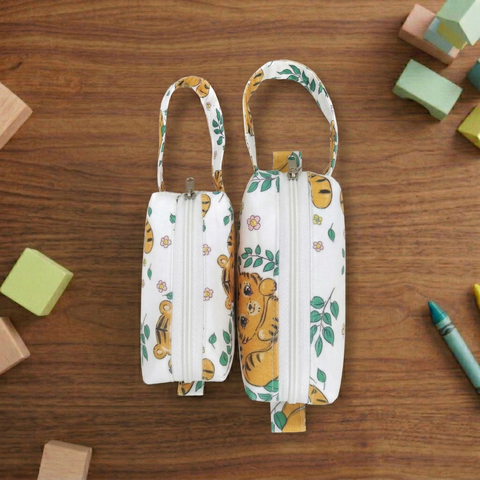 TOON TIGER PRINT SMALL DUO POUCH SET