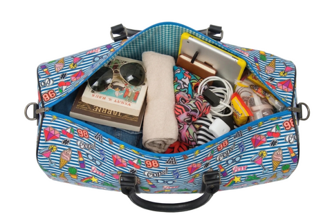 RETRO MIX  PRINT DUFFLE BAG