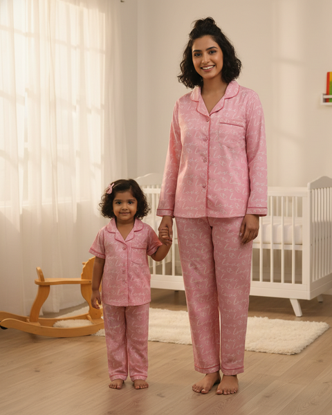 LOVE Printed Night Suit