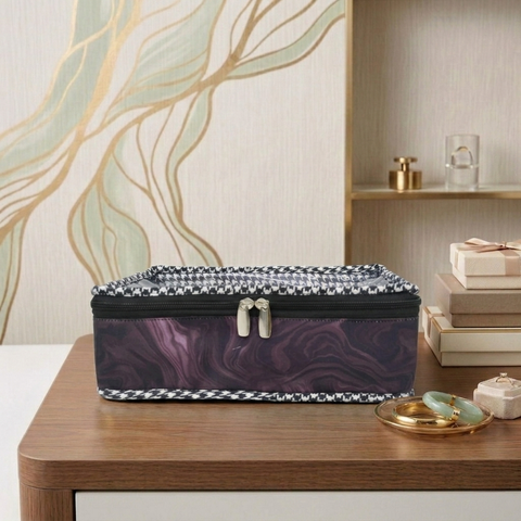 PLUM MARBLE PRINT SMART BANGLE ORGANIZER