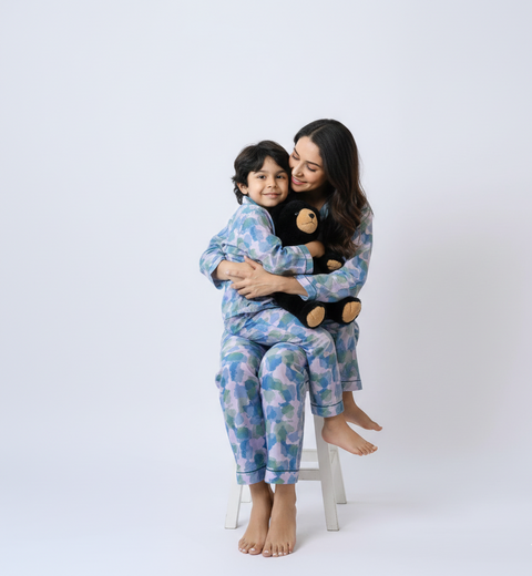 Mix Match Printed Kids Night Suit