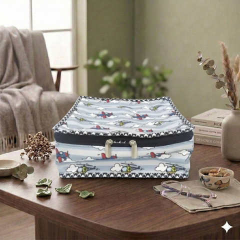 CLOUD CRUISERS PRINT MULTIPURPOSE JEWELRY ORGANIZER SET