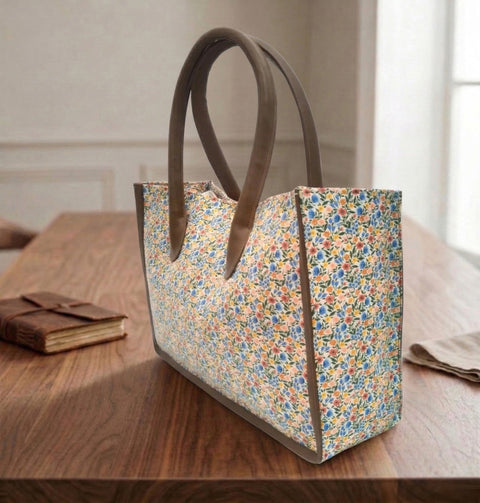 SUNLIT MEADOW TRAVEL LEATHER BAG