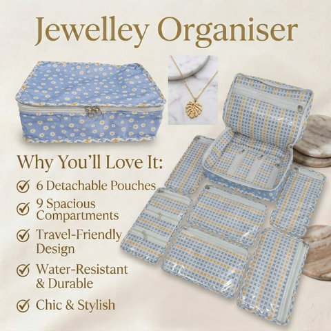 DAISY DREAMS PRINT JEWELRY ORGANIZER